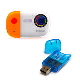 Câmera Polaroid subaquática Wave 18 MP 4K UHD p- vídeos e fotos e Leitor de cartões SD