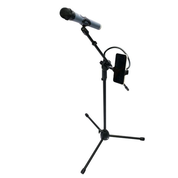 Pedestal Tripé P- Microfone + Suporte Celular image number null