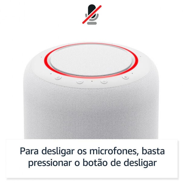 Smart Speaker Amazon Echo Studio com Alexa e Áudio de Alta Fidelidade - Branco - Bivolt image number null