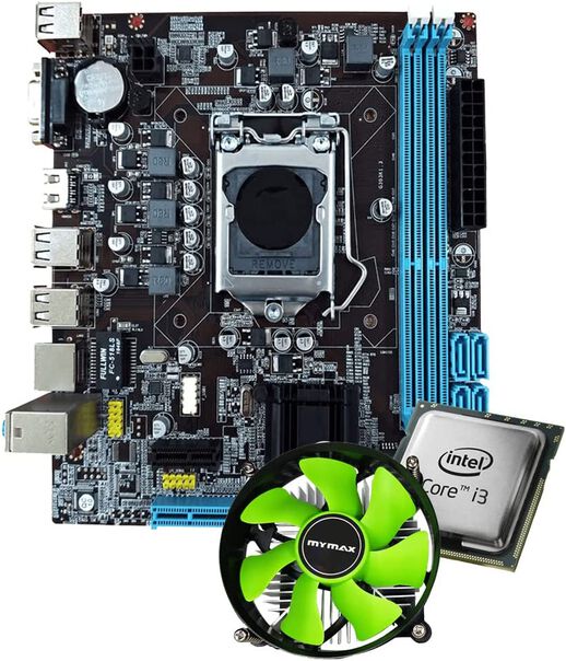 Kit Upgrade Intel Core i3 Terceira Geração Placa Mãe H61 LG1155 Com Cooler image number null