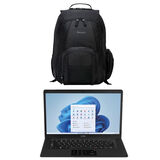 Combo Office - Notebook Ultra com Windows 11 Home Intel Celeron 4GB Microsoft 365 Personal e Mochila Targus Groove 16- CVR600K CVR600K