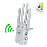 Repetidor Wifi 4 Antenas - Hz-pixlink Cor:branco