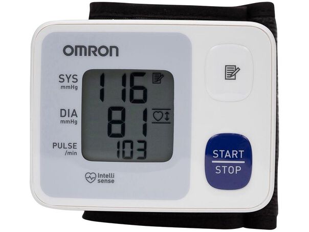 Medidor de Pressão Arterial de Pulso Digital Omron Automático Essencial image number null