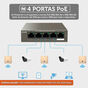 Switch 5 Portas 10/100/1000 Mbps C/ 4 Portas Poe Teg1105p-4-63w