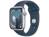 Apple Watch Series 9 Gps Caixa Prateada De Alumínio 45mm Pulseira Esportiva Azul-tempestade P-m  - Prateado