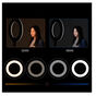 Iluminador Circular Led Ring Light Tolifo 19” Bi-Color 60W Profissional (Fonte Bivolt)