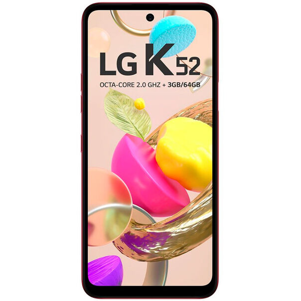 Smartphone K52 64GB Tela de 6.6 Polegadas Android 10 LG - Vermelho - Bivolt image number null