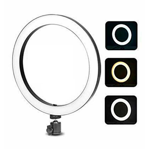 Kit Vivitar: Ring Light 10' com acessórios e Microfone com clip para Smartphone image number null
