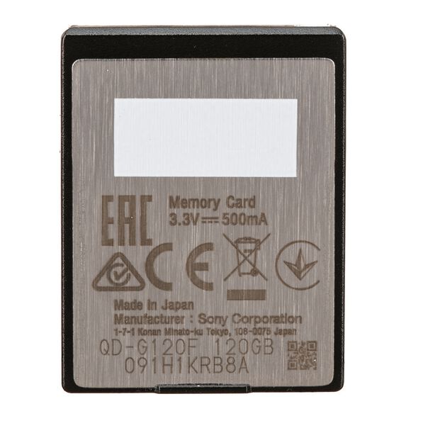 Cartão Memória XQD 120GB Series G PCIe 2.0 de 440 MB-s (QD-G120F) image number null