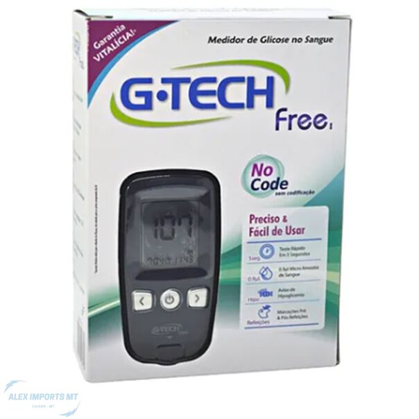 Medidor Digital Kit Medir Glicose Glicemia G-tech Free image number null