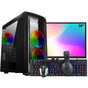 PC Gamer Completo Ark Monitor 19” + Intel Core i7 2600 16GB RX 550 4GB GDDR5 SSD 480GB Linux Combo Gamer
