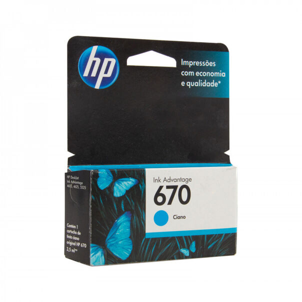 Cartucho Hp Cz114ab 670 - Ciano image number null