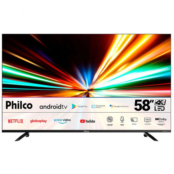 Smart TV LED 58 Polegadas com 02 Entrada USB e 03 Entrada HDMI - Preto - Bivolt image number null