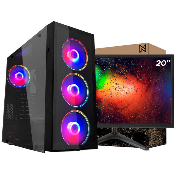 PC Gamer Completo Ark Monitor 20” + Intel Core i7 2600 8GB GT 730 4GB SSD 120GB Windows 10 Pro Fonte 750w image number null