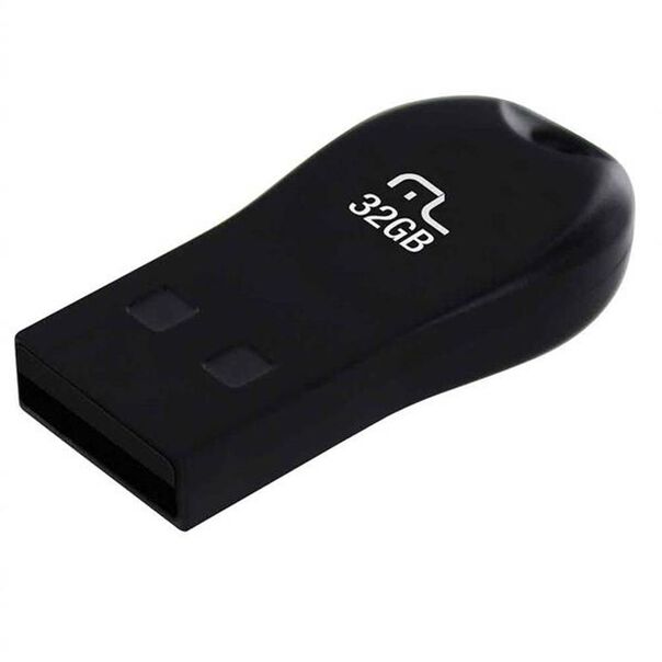 Pen Drive Mini 32GB USB Leitura 10MB/s e Gravação 3MB/s Preto Multilaser - PD772 PD772 image number null