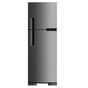 Refrigerador-Geladeira Brastemp 2 Portas Frost Free 375L Evox BRM44HK - Inox - 220V