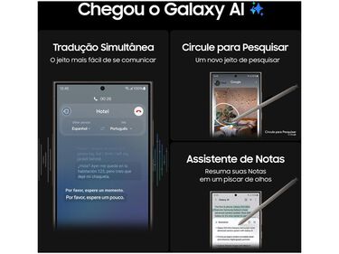 Smartphone Samsung Galaxy AI S24 Ultra 6.8” - 5G 12GB RAM 256GB - Titânio Creme image number null