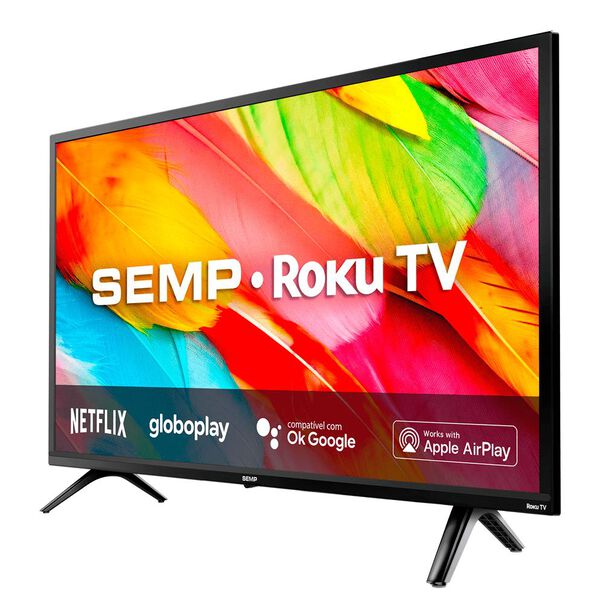 Smart TV TCL 32" HD Roku TV com Wi-fi 3 HDMI Controle por Aplicativo cor Preta 32R6500 Bivolt image number null