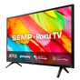 Smart TV TCL 32" HD Roku TV com Wi-fi 3 HDMI Controle por Aplicativo cor Preta 32R6500 Bivolt