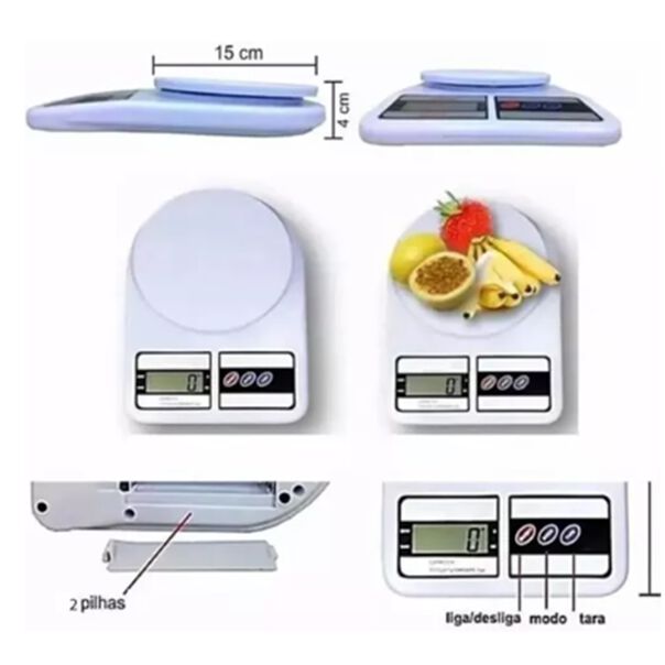 Balança de Cozinha para Dieta - Até 10kg image number null