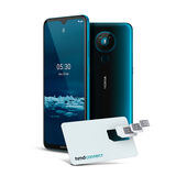 Smartphone Nokia 5.3 128GB Dual SIM. 4GB RAM. Tela 6.55 Pol. Cartão SIM HMD Connect Verde Ciano - NK027 NK027