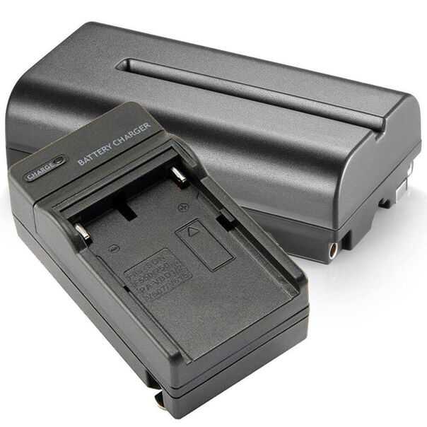 Kit Bateria e Carregador NP-F550 - NP-F570 para Sony  Monitores e Iluminadores de Led image number null