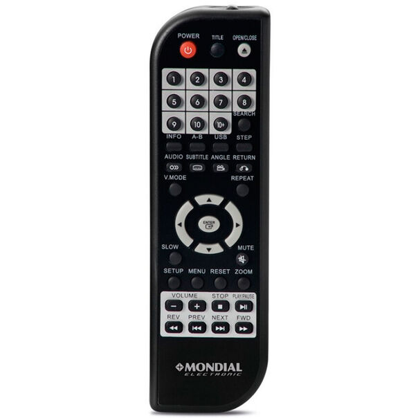 DVD Player D-21 com Função Game e Karaokê Mondial - Preto - Bivolt image number null
