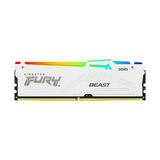 Memória 16GB DDR5 5600 Kingston Fury Beats CL40 RGB White KF556C40BWA16 - Branco