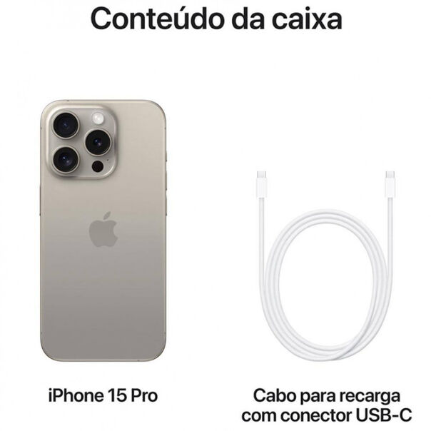 Apple iPhone 15 Pro 128 GB Titânio Natural image number null