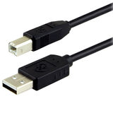 Cabo USB GE de 3.00 m com Plug Macho A Plug Macho B 38245 - Preto