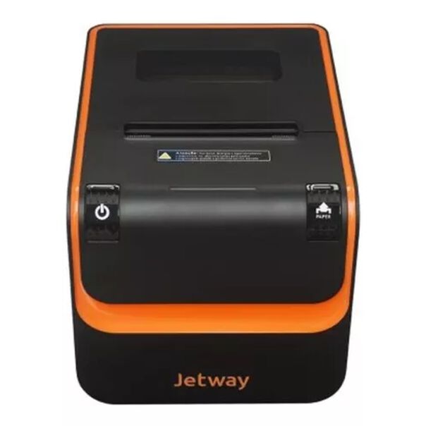 Impressora Térmica Jetway Jp 800  Ethernet  Serial E Usb  250mm/s  Preto/laranja image number null