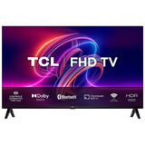 Smart TV LED 32 FHD TCL S5400AF com Android TV. Wi-Fi. Bluetooth. Controle Remoto com Comando de Voz - Preto