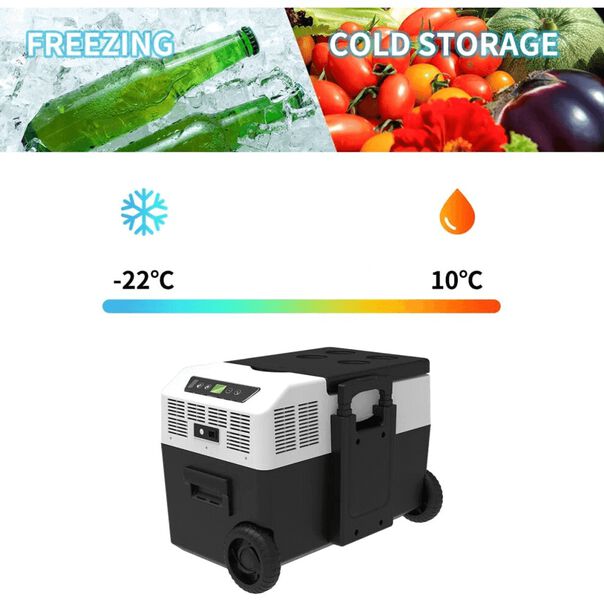 Freezer Portátil Cooler FC50 Geladeira Veícular 50 Litros 54W 12-24V com Rodas (Bivolt) image number null