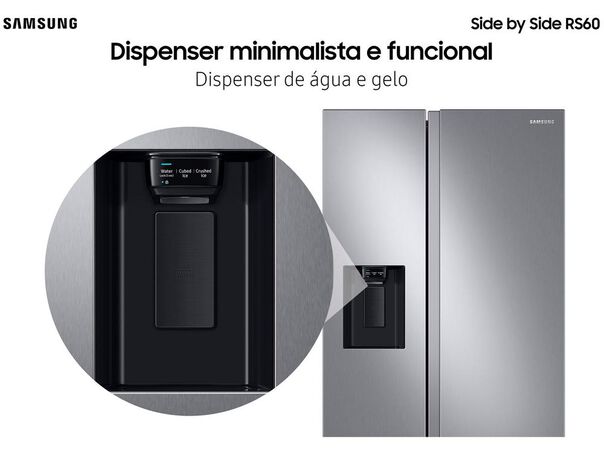 Geladeira-Refrigerador Samsung Frost Free Side by Side 602L RS60T5200S9 - 110V image number null