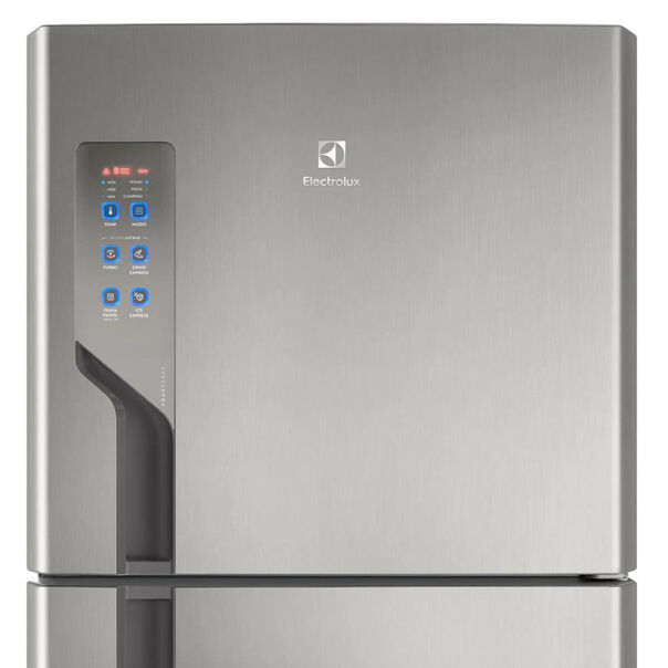 Geladeira Electrolux IT56S Frost Free com Tecnologia Inverter e Top Freezer Efficient 474 L - Inox - 110V image number null