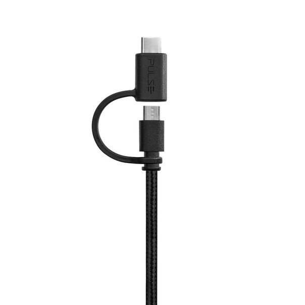 Cabo Premium 2 em 1 Micro USB/Tipo-C 1.5m Pulse - WI415 WI415 image number null