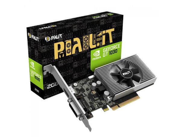 Placa de Video Palit Geforce GT1030 2GB DDR4 64BITS DVI HDMI - NEC103000646-1082F image number null