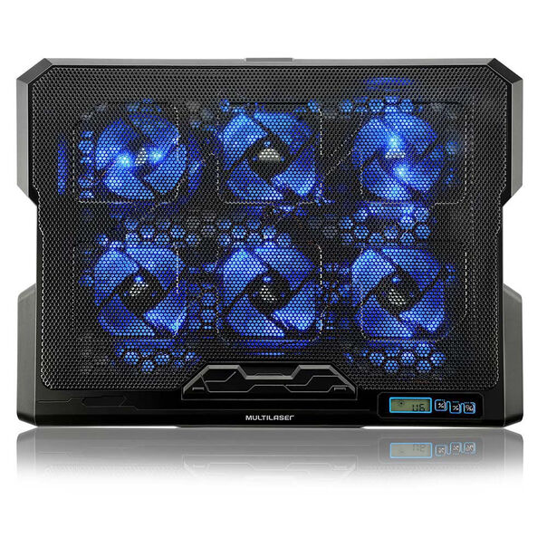 Cooler Para Notebook Com 6 Fans Led Azul Hexa Cooler - AC282 AC282 image number null