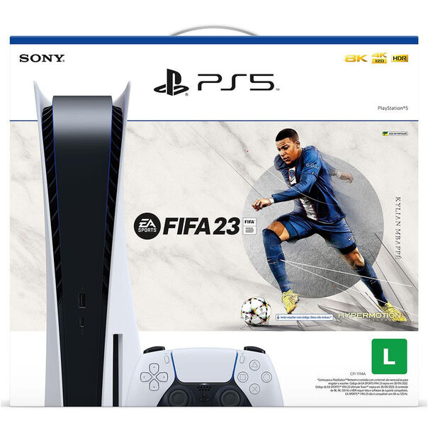 Console Playstation 5 825GB SSD FIFA 23 Bundle - Branco - Bivolt image number null