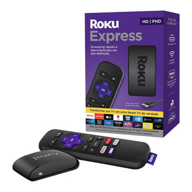 Roku Express Full HD Streaming Player com Controle Remoto - Preto - Bivolt image number null