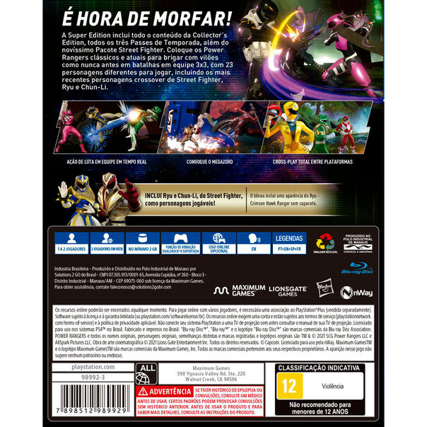 Power Rangers Battle for The Grid - Playstation 4 image number null