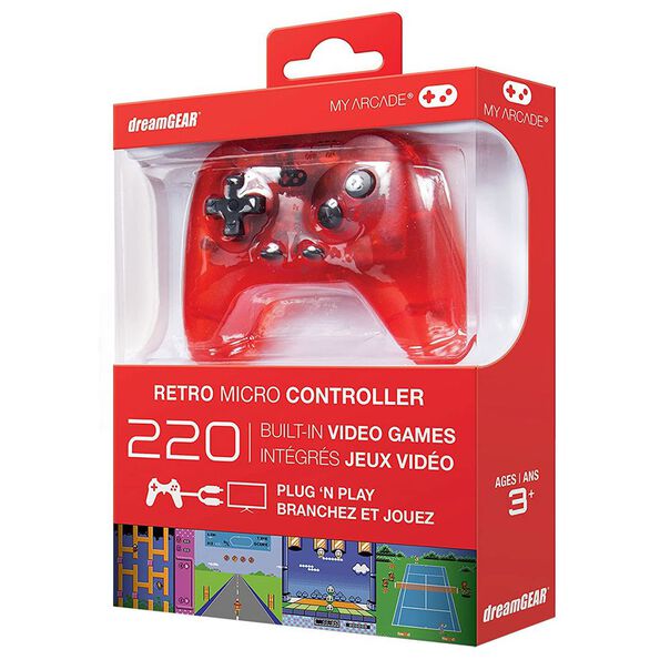 Controle com 220 jogos Retrô embutidos para TV com cabo AV image number null