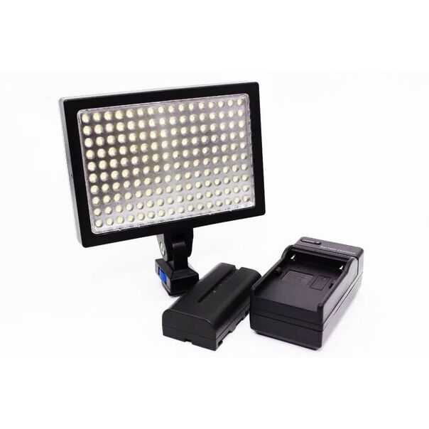 Painel Iluminador Led Profissional LED-1700 Vídeo Light 10W com Bateria e Carregador image number null