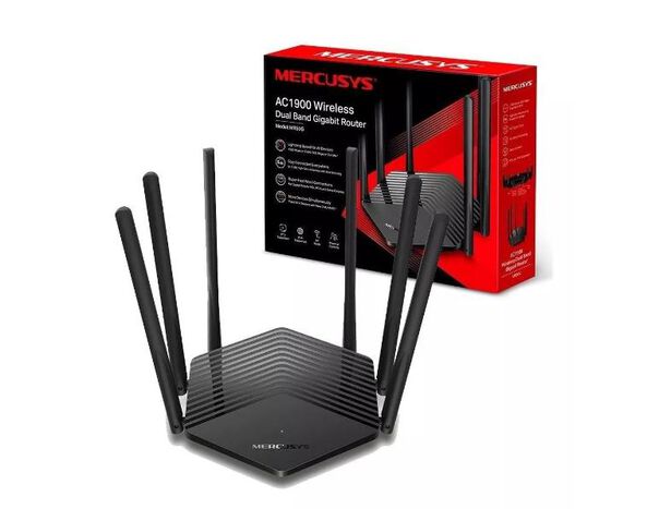 Roteador Wireless Mercusys Mr50g - Preto - Dual Band Ac1900 image number null