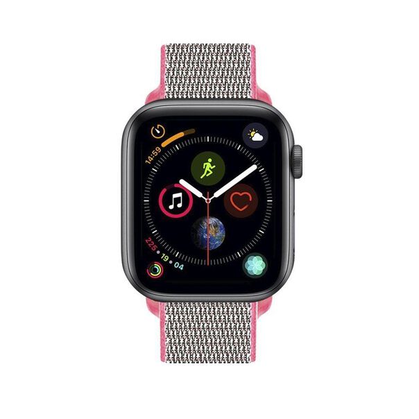 Pulseira para Apple Watch 38   40   41MM Ballistic - Rosa Areia - Gshield image number null