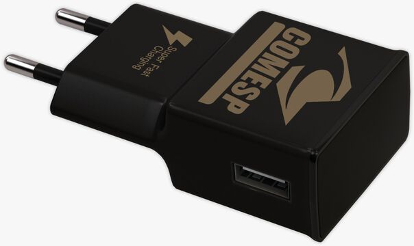 Carregador de Viagem USB-A Ultra Rápido Preto 15W Sem Cabo image number null
