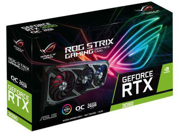 Placa de Vídeo Asus GeForce RTX 3090 24GB GDDR6X 384 bits ROG Strix Gaming image number null