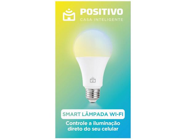 Lâmpada Inteligente Positivo Wi-Fi RGB E27 9W Smart Home compátil com Alexa e Google 3 Unidades image number null