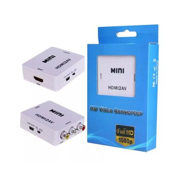 Mini Conversor Adaptador Full HD Converte Entrada HDMI para AV image number null