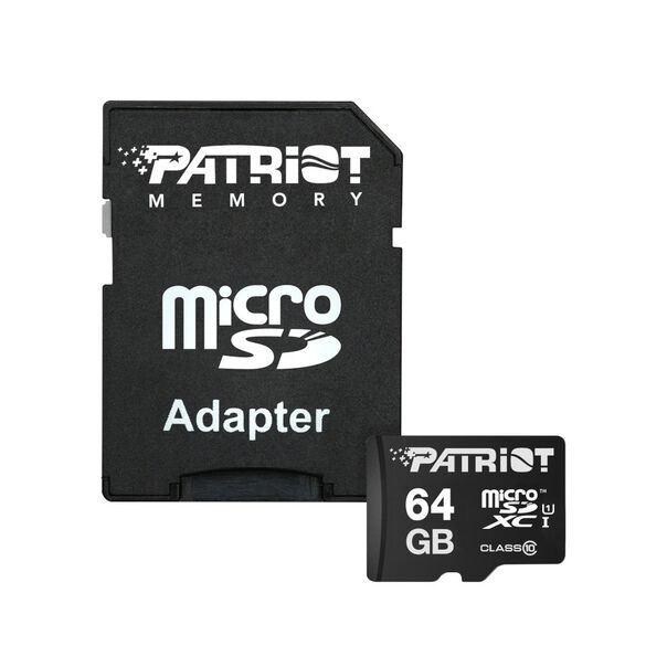 Micro Cartão de Memória Patriots 64GB LX Series SDXC PSF64GMCSDXC10 - Preto image number null